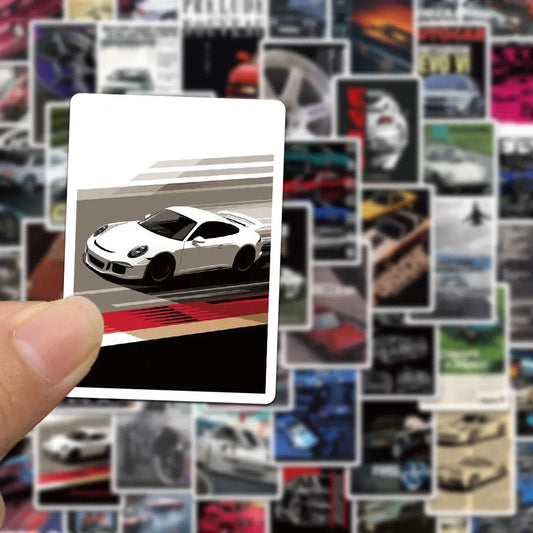 10/30/50pcs JDM Retrofit Racing Car Stickers