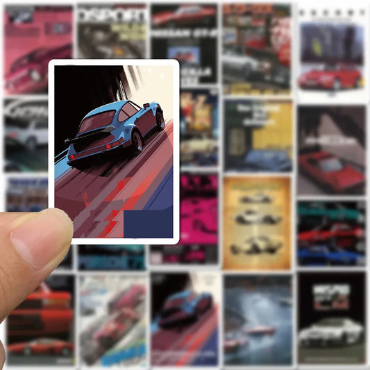 10/30/50PCS JDM Retrofit Racing Car Graffiti Universal Stickers