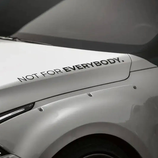 Not For Everybody Car Sticker