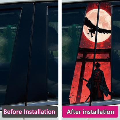JDM Samurai Car B Pillar Sticker