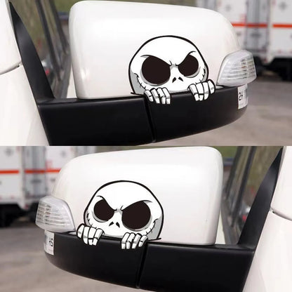 Skull Peek Anime Door Seam Sticker