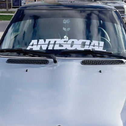 ANTISOCIAL Windshield Banner Sticker