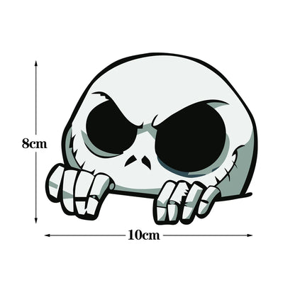 Skull Peek Anime Door Seam Sticker