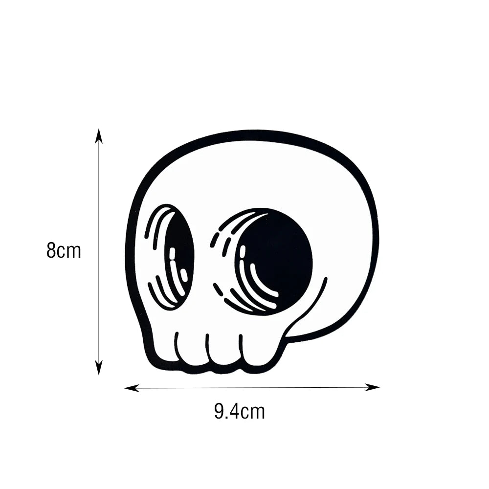 Skull Peek Anime Door Seam Sticker