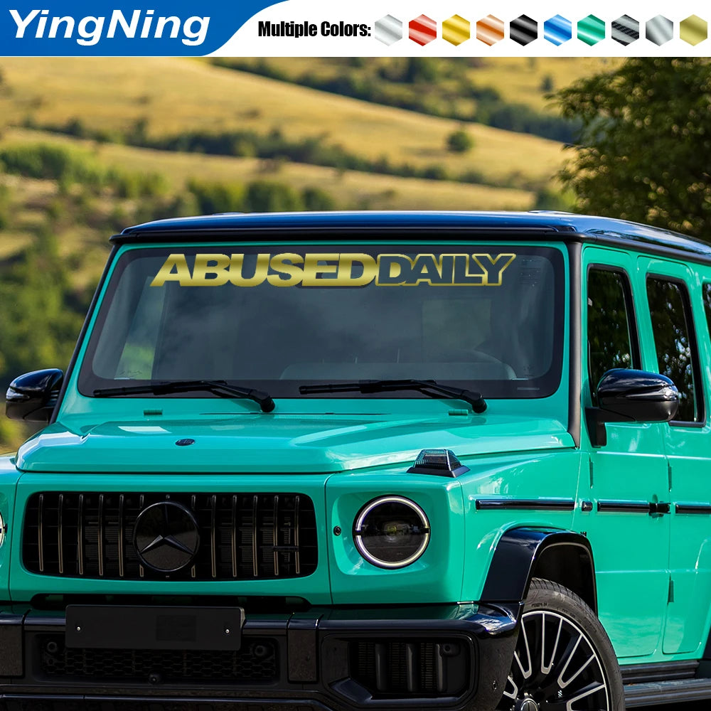 ABUSED DAILY - JDM Car Windshield Sticker