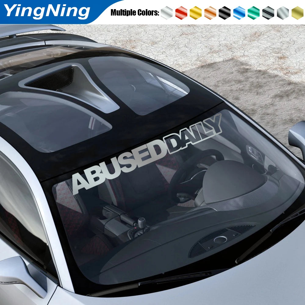 ABUSED DAILY - JDM Car Windshield Sticker