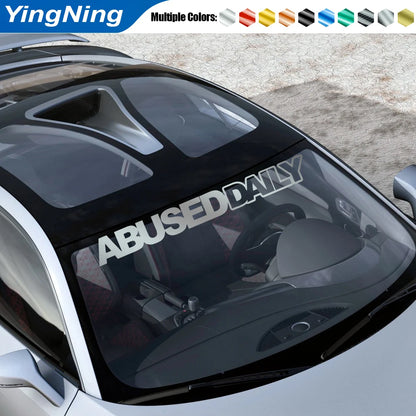 ABUSED DAILY - JDM Car Windshield Sticker
