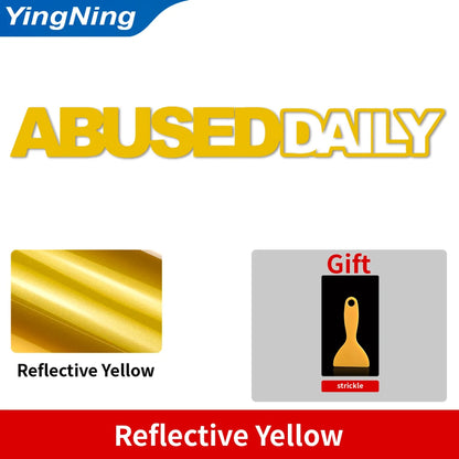 ABUSED DAILY - JDM Car Windshield Sticker