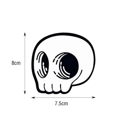 Skull Peek Anime Door Seam Sticker