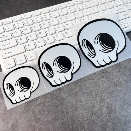 Skull Peek Anime Door Seam Sticker