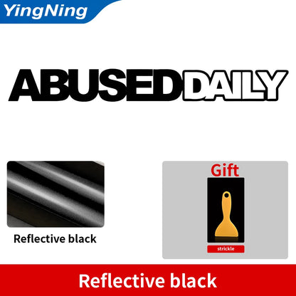 ABUSED DAILY - JDM Car Windshield Sticker