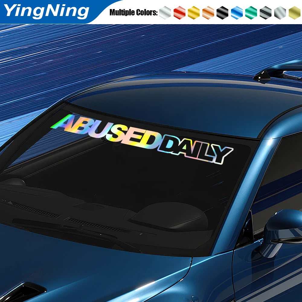 ABUSED DAILY - JDM Car Windshield Sticker