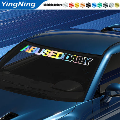 ABUSED DAILY - JDM Car Windshield Sticker