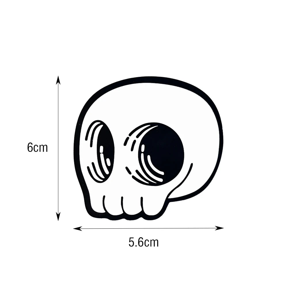 Skull Peek Anime Door Seam Sticker