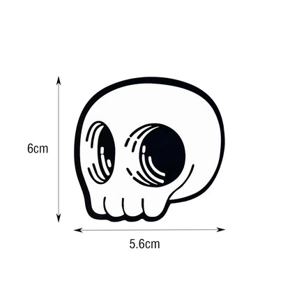 Skull Peek Anime Door Seam Sticker