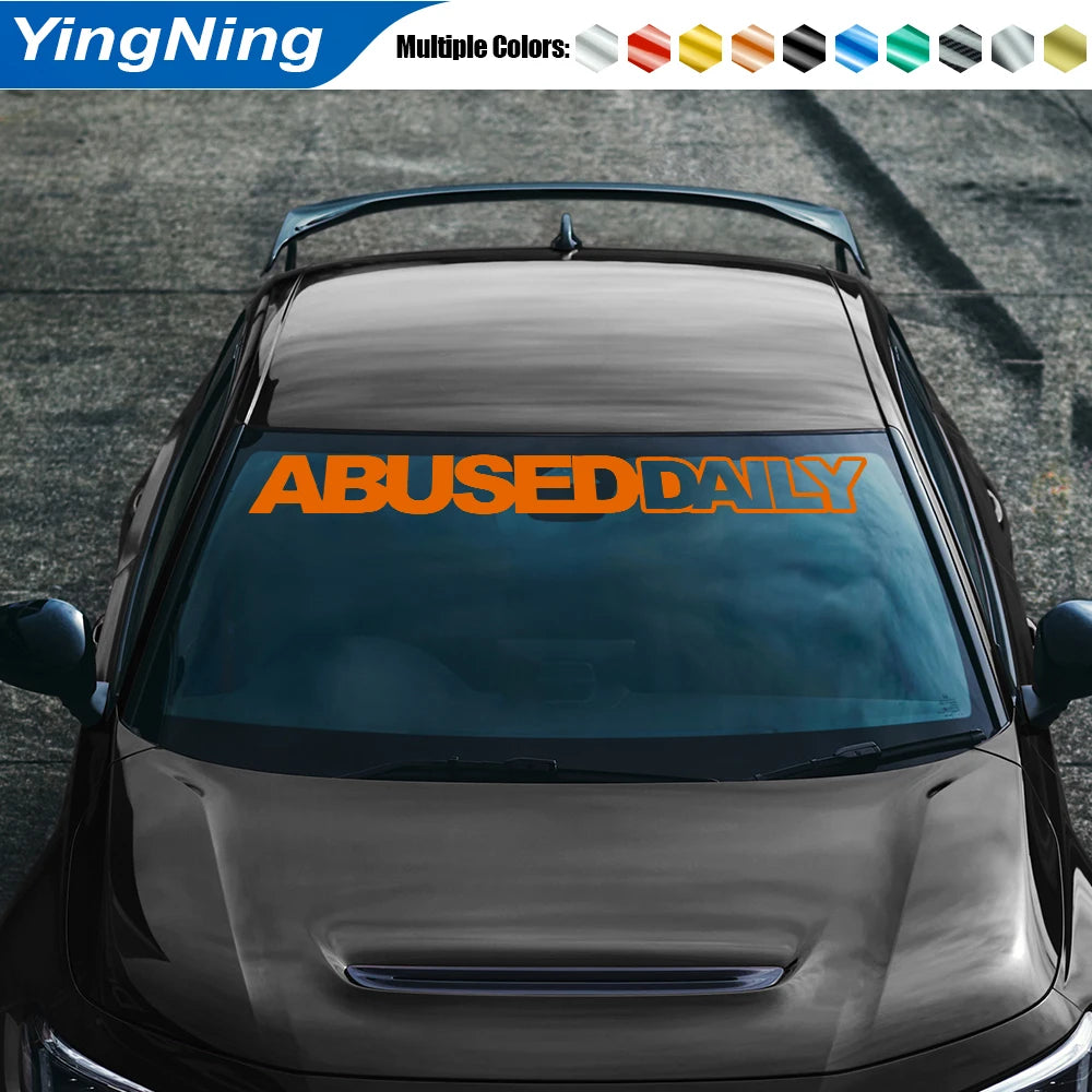 ABUSED DAILY - JDM Car Windshield Sticker