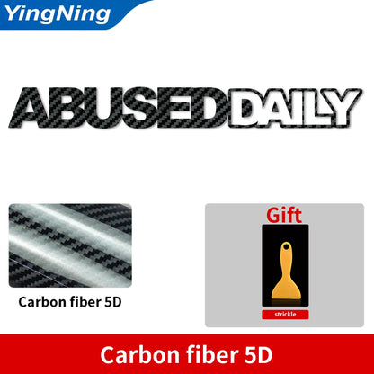 ABUSED DAILY - JDM Car Windshield Sticker
