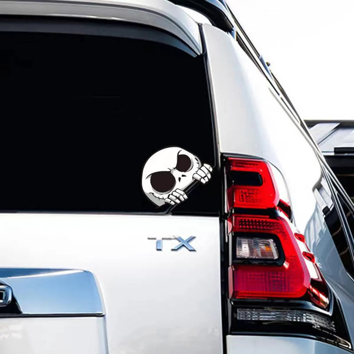 Skull Peek Anime Door Seam Sticker