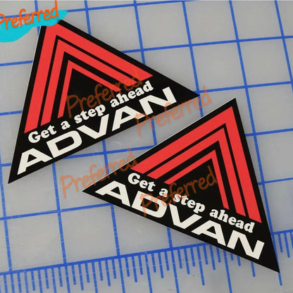 2x Advan Racing JDM Decal Stickers