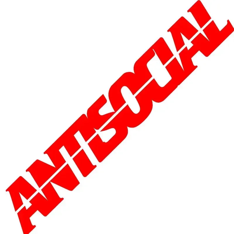 ANTISOCIAL Windshield Banner Sticker