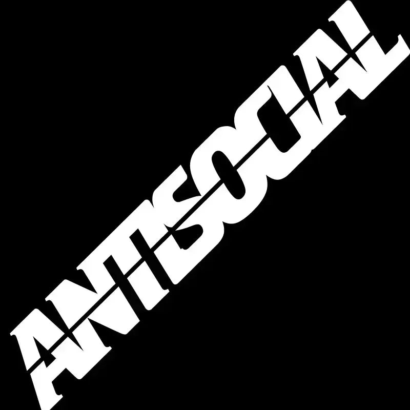 ANTISOCIAL Windshield Banner Sticker