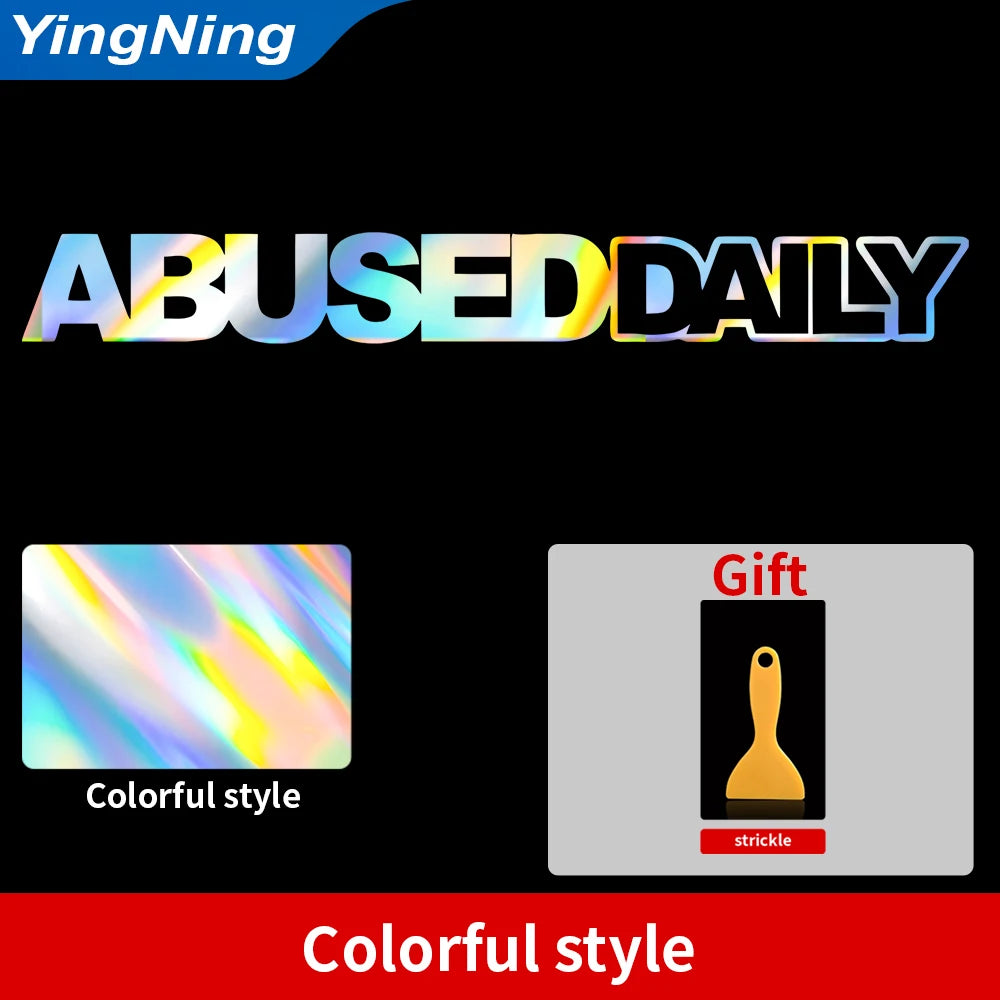 ABUSED DAILY - JDM Car Windshield Sticker