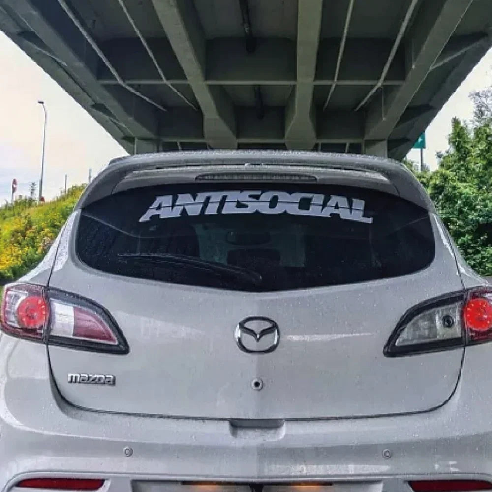 ANTISOCIAL Windshield Banner Sticker